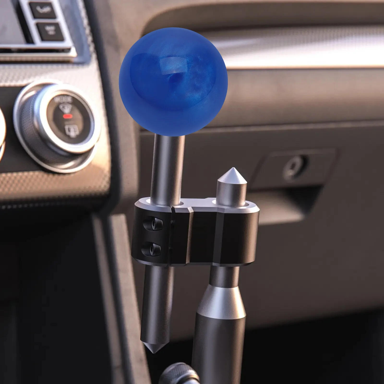 

Manual Gear Shift Knob Ball Gray Acrylic Universal Shift Knob Lever Head Replacement Durable for Enhanced Driving Experience