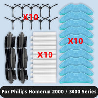Fit For ( Philips Homerun 2000 / 3000 Series XU2000/20, XU2100/10, XU2100/20, XU3100/01, XU3000/02 ) Parts Brush Filter Mop