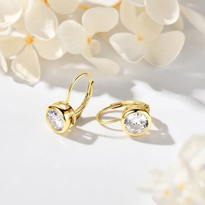 Lnngy Brinco Prata 925 Sterling Silber Creolen für Damen, zertifiziert, 6,5 mm/8 mm, Moissanit-Diamant-Ohrring, Schmuck, Geschenk – Detail 5