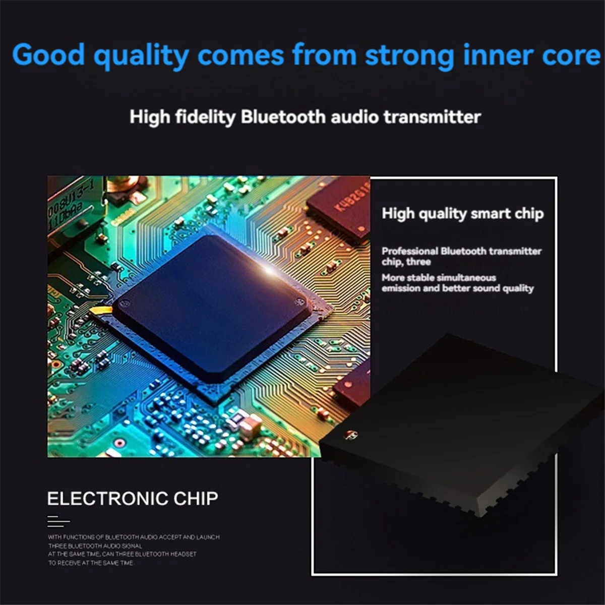 

GET! Bluetooth Transmitter Receiver Wireless Adapter for Speaker TV PC Car Wireless Audio Sharer Music Streaming Stereo