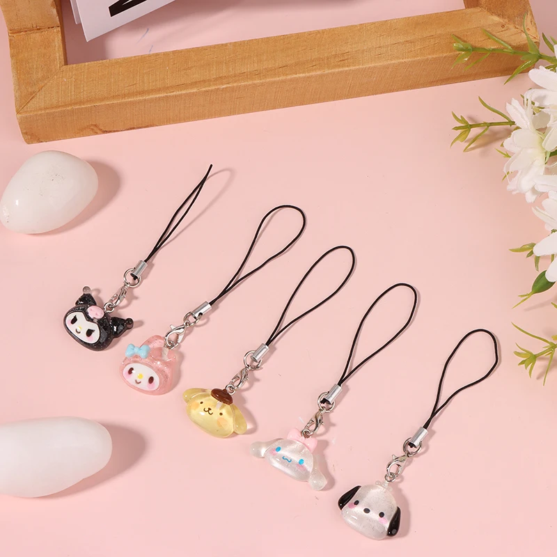 Sanurgente Kuromi Lanyard for Girls, My Melody Cinnamoroll Student Beauty, iPhone Phone Case, Backpack Dolls Pendant, Charm Toy Gifts