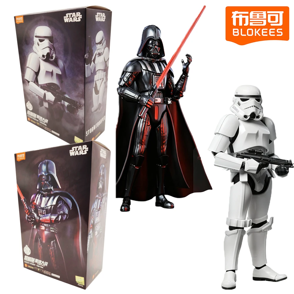 

Genuine Blokees Star Wars Champion Class Action Figures Darth Vader Trendy Toys Assemble Model Desk Ornaments Christmas Gifts