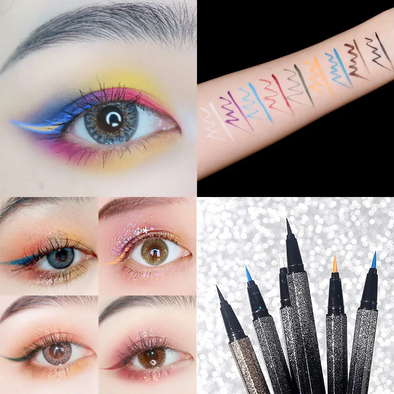 Stylo Eyeliner Liquide pour Femme, Cosmétique Professionnelle, Longue Durée, Imperméable, Taches