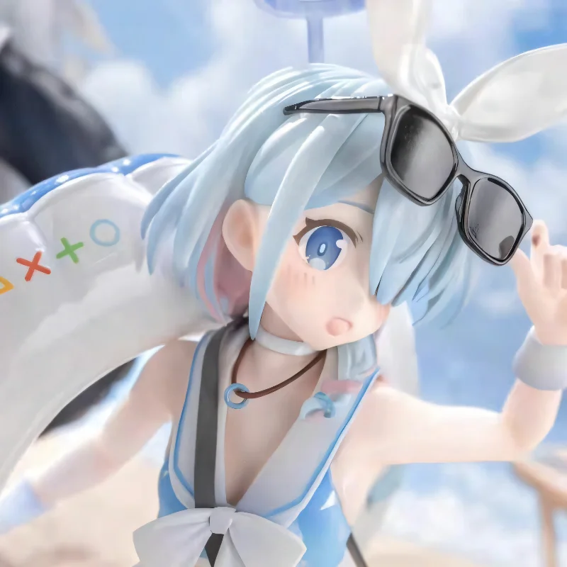 In Stock 22cm Beach Swim Ring Twin Girls Ornament Anime Game Character Desktop Collectible Decor Gift view 2