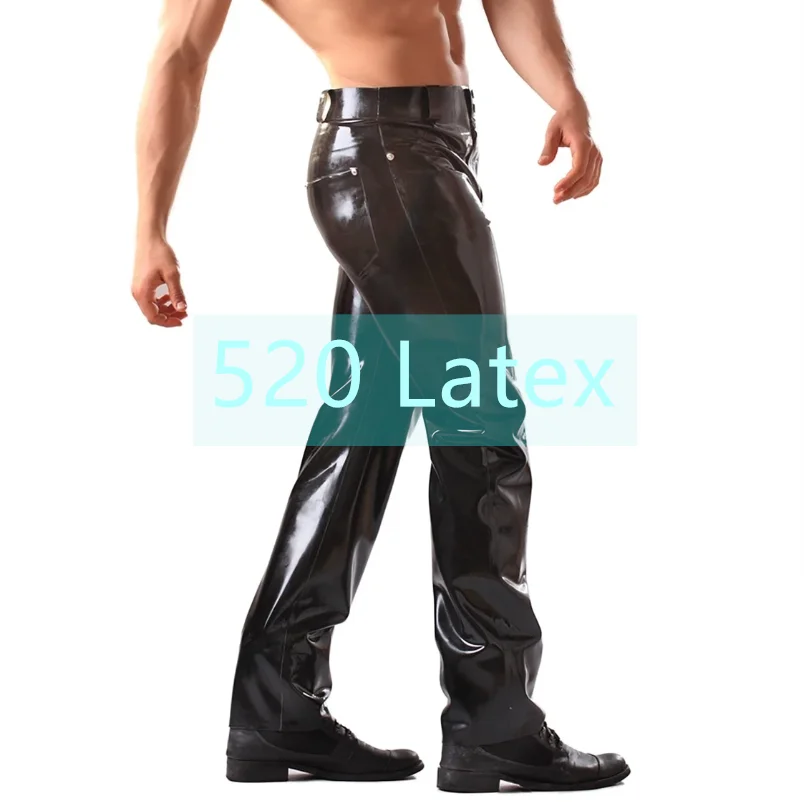 

Мужские латексные леггинсы ручной работы Back To Basic, мужские латексные джинсовые брюки из резины с передней молнией и карманом, костюм для косплея на заказ