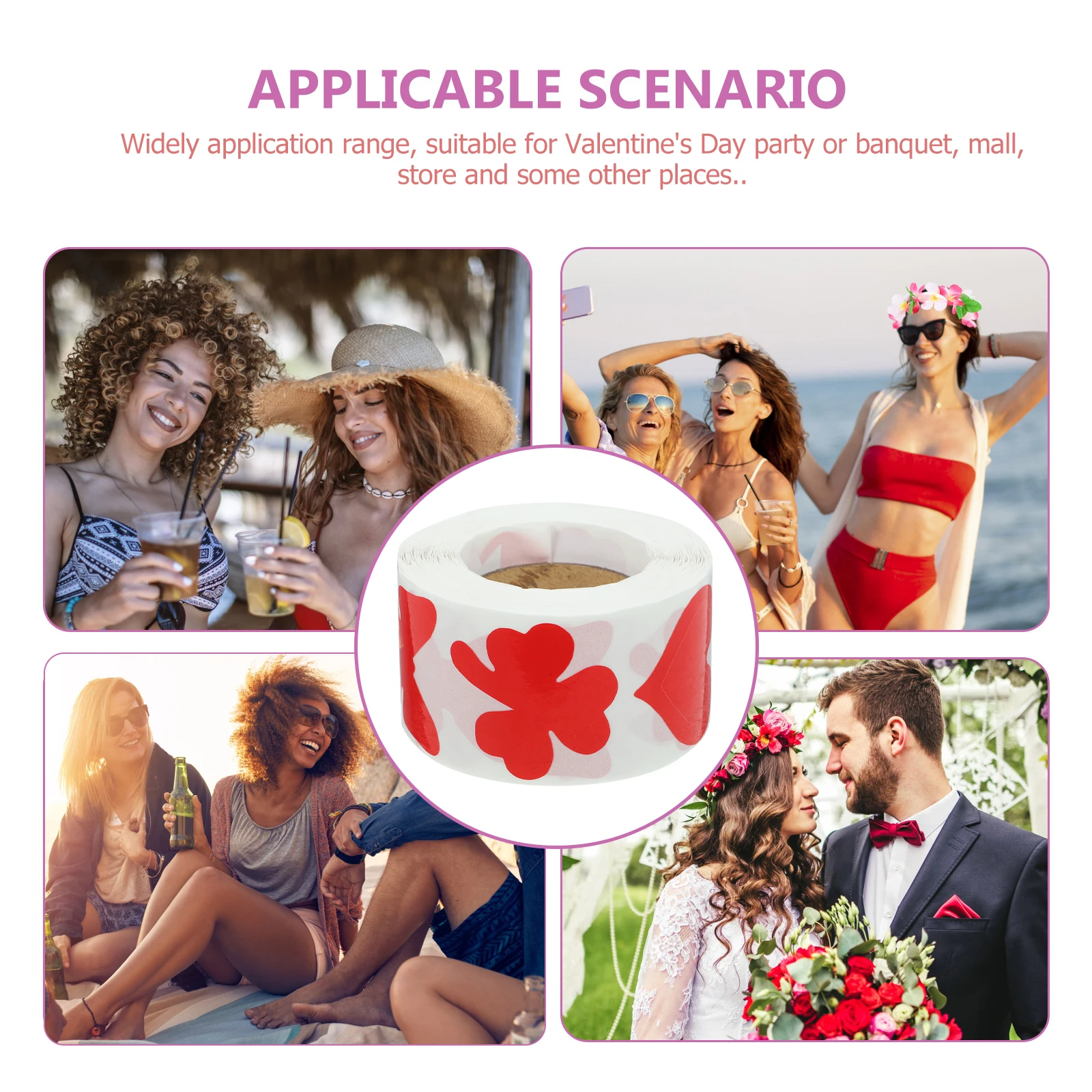 

Body Tanning Stickers Roll Colorful Design Suitable for Indoor Tanning Beds Sunbathing Heart Stickers Outdoor Supply