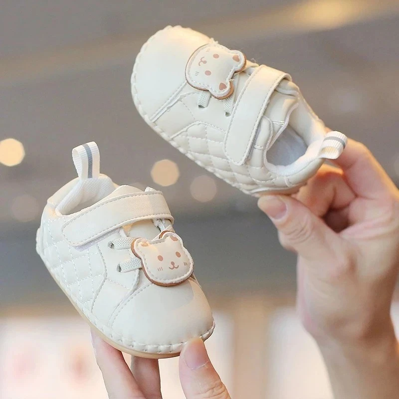 

2025 Baby First Walkers, Unisex Non-Slip Casual Shoes with Cute Bear Design for 1 Year Old Toddlers