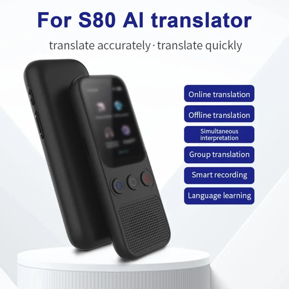 

Instant Voice Translator Real-Time Translation Device Multilingual Conversation Assistant with 14 Offline Translation Translator