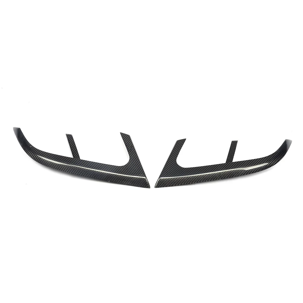 

Suitable for 4PCS/SET Carbon Fiber Rear Bumper Vents Spoiler Flics Suitable for Mercedes CLA-Class C117 AMG CLA45 14-15 (Fits: