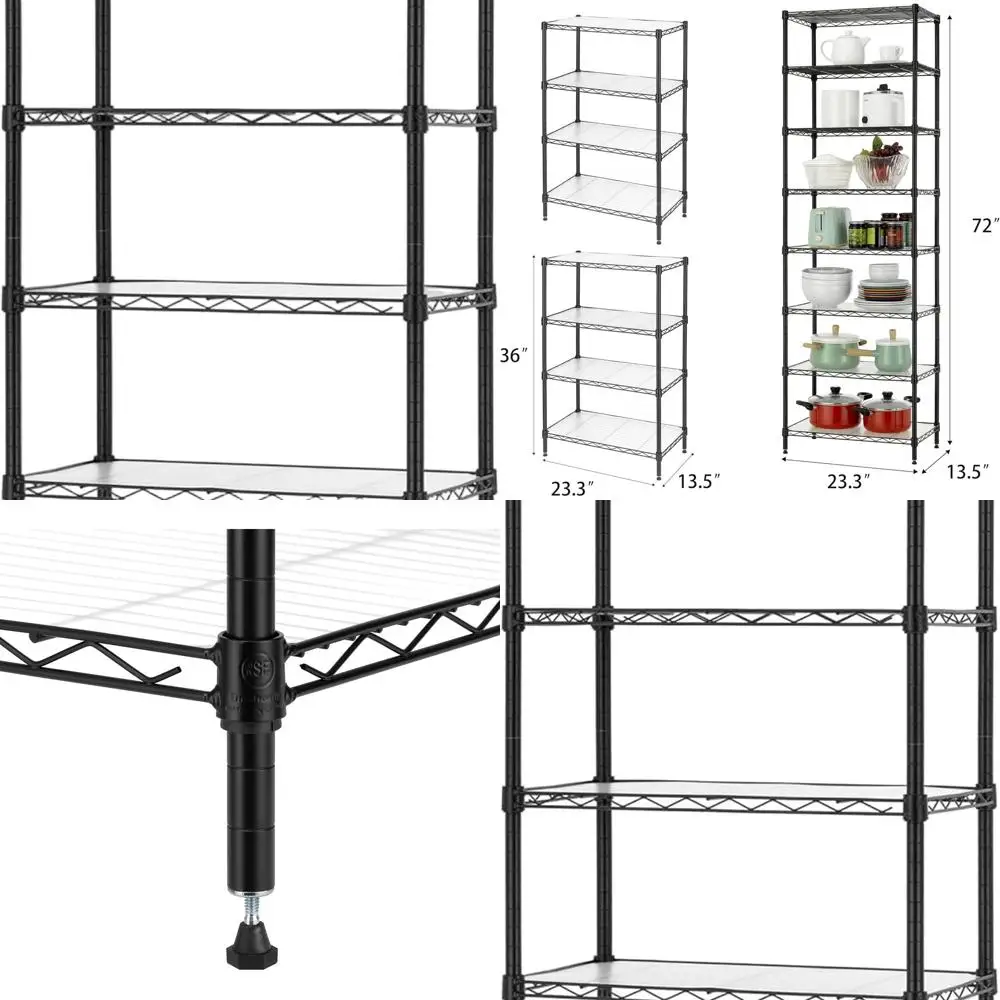 Adjustable 8-Tier S…