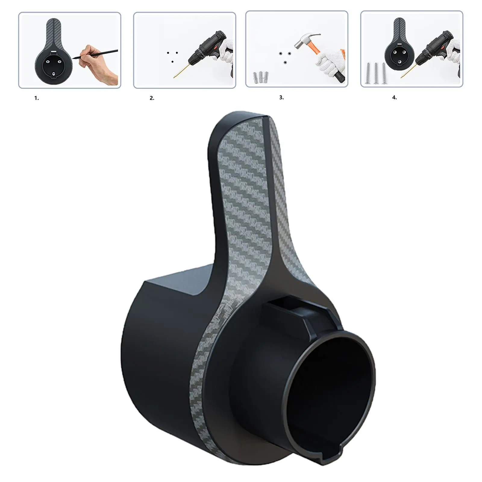 

EV Charger Holder EV Charging Cable Holder Practical Multifunctional for Commercial EV Charging Station Trip Accessories