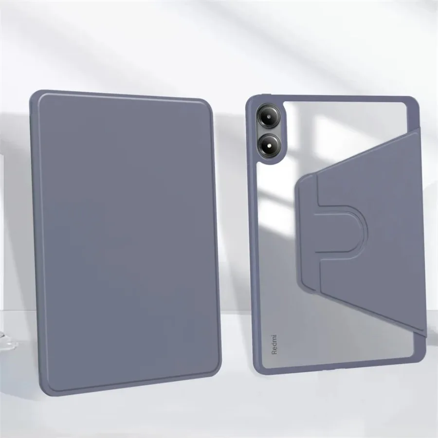 For Xiaomi Redmi Pad Pro Case 12.1 inch with Pencil Holder Cover For Xiaomi Poco Pad 12 1 2024 Tablet 360 Rotating Cover Case