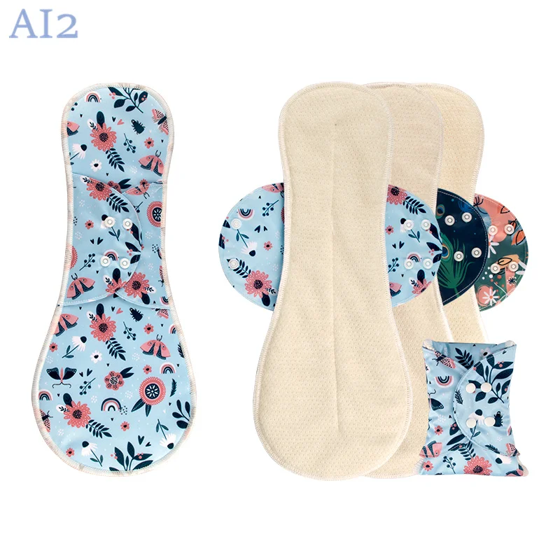 3PCS Different Sizes Sanitary Pads Women\'s Special Time Washable Menstrual Pads Reusable Leakproof Night Sanitary Napkin New