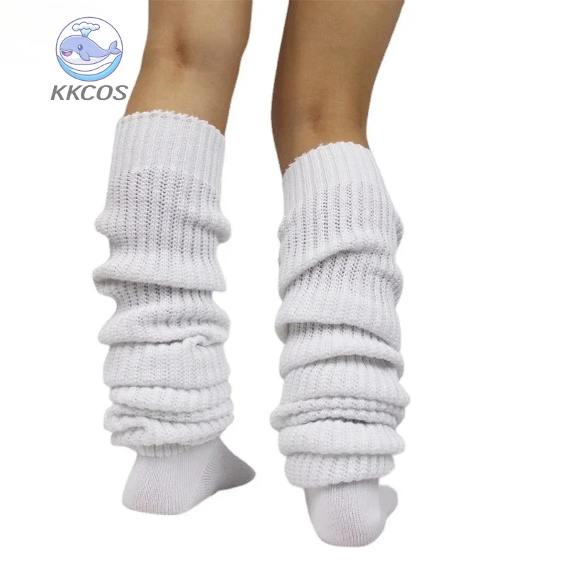 

Белые, черные свободные носки, ботинки с напуском, чулки JK, аксессуары для униформы, гетры, носки для косплея для женщин и девочек