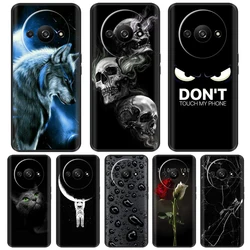 For Xiaomi Redmi A3 Case Cute Back Cover For Coque Xiomi Redmi A3 Soft Silicone TPU Phone Cases Black Protective Bumper Fundas