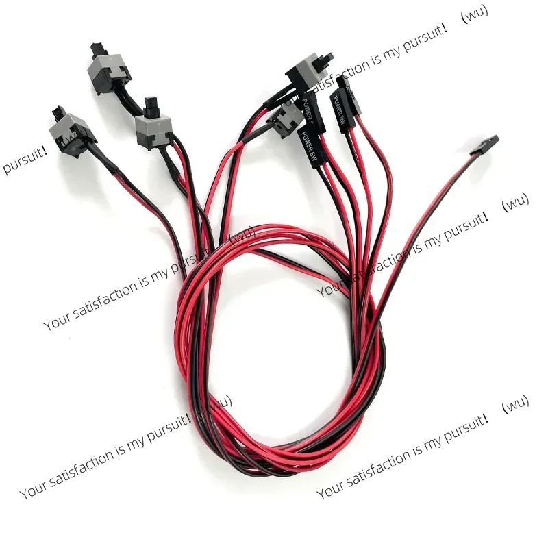 10pcs/lot 50cm Long Power Button Switch Cable for PC Switches Reset Computer Power Momentary Automatically Reset Push Button SW