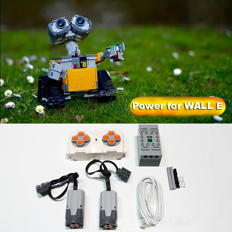 NEW PF RC Motors Kit for Robot WALL E 21303 MOC Building Blocks Eva Modfied Bricks Educational DIY Children Gifts