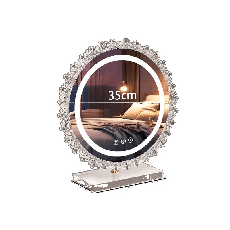 

Makeup mirror Luminous led mirror LED desktop desktop bedroom dresser dressing mirror
