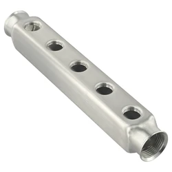 1pc Stainless Steel Splitter Manifold Pipe Bar 2 3 4 5 Way G1 G1/2 Manifold Distributor Connector Underfloor Heating Accessories