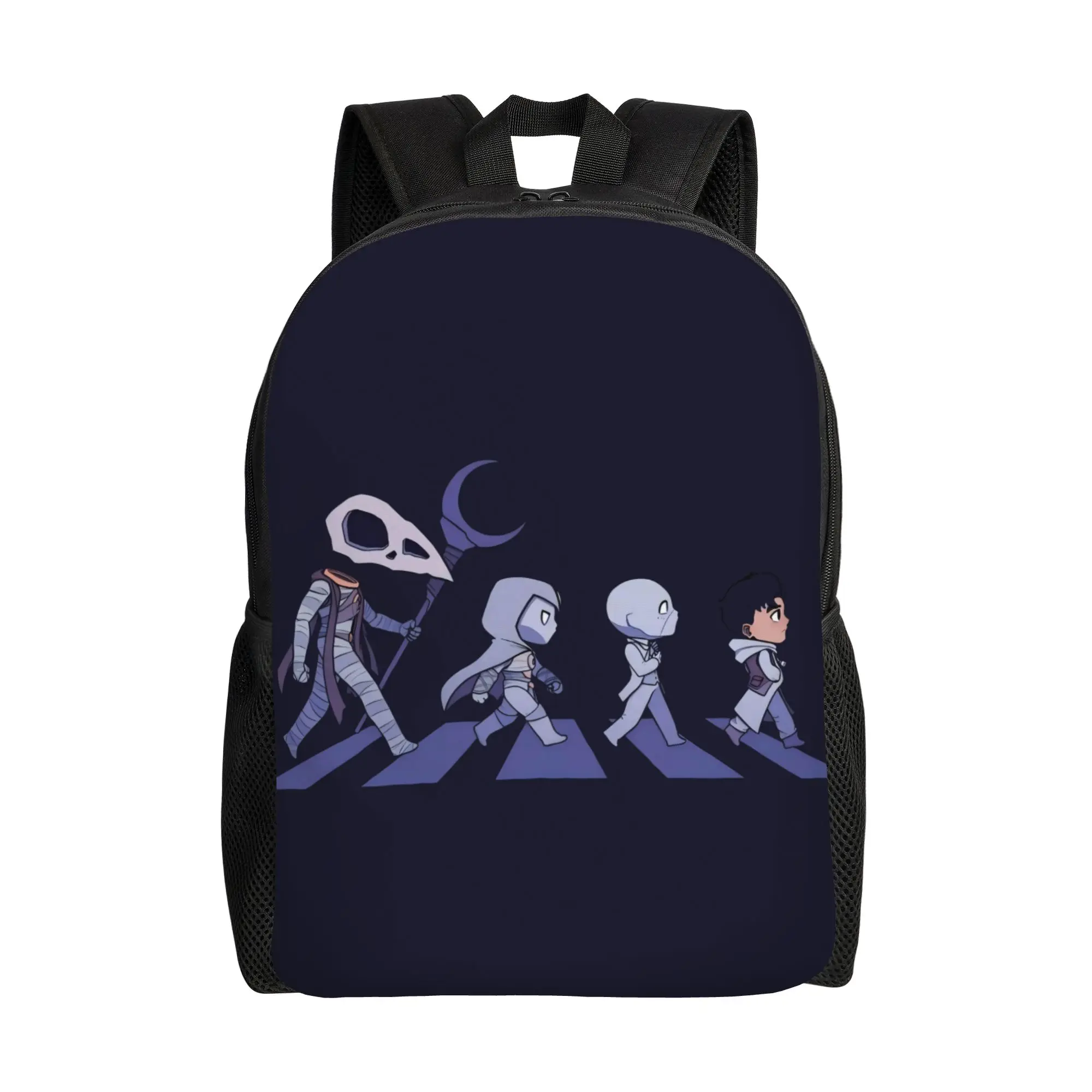 

Back to school season Moon Knight Abbey Road Style Schoolbag Marvel High School Students Kawaii Backpack