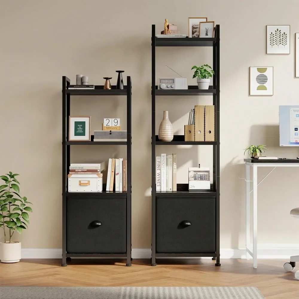 

4 5 Tiers Bookshelf, Classically Modern Book Shelf, Book Rack, Storage Rack Shelves In Living Room Home Office, Books Holder Or