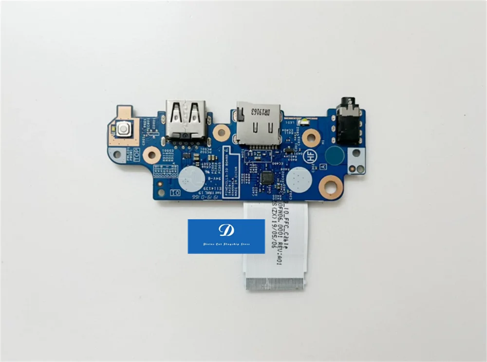 FOR Dell Latitude 3300 3310 Switch USB Audio SD Board with Cable 0KR8F3