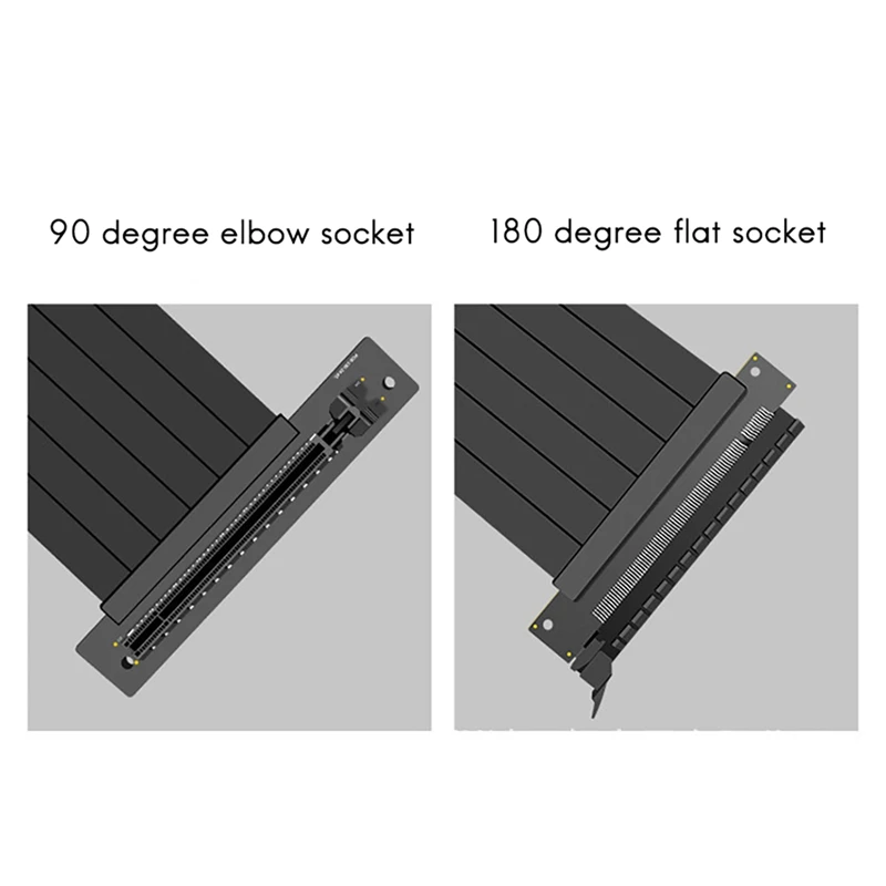 PCIE 3,0 Grafikkarten-Verlängerung kabel PCI-E 16x bis 16x rechtwinkliges GPU-Verlängerung kabel Mining-Karten anschluss