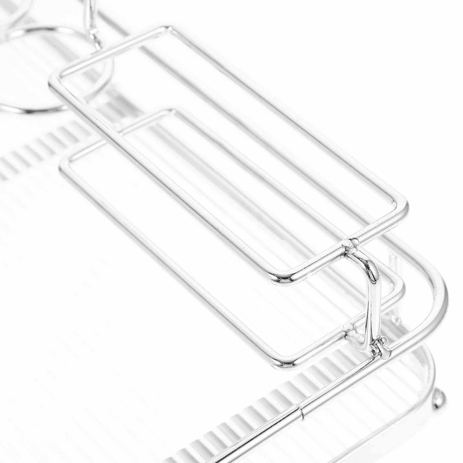 

Bathroom Countertop Organizer Toothbrush Holder Storage Tray Sturdy Iron Acrylic Large Capacity Bathroom Vanity Cosmetics Holder