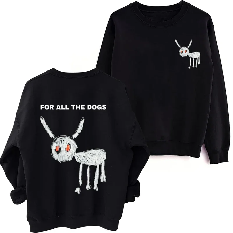 

Drake All The Dogs Fans Gift Sweatshirt Man Woman Harajuku Hip Hop Round Neck Long Sleeve Oversized Hoodie