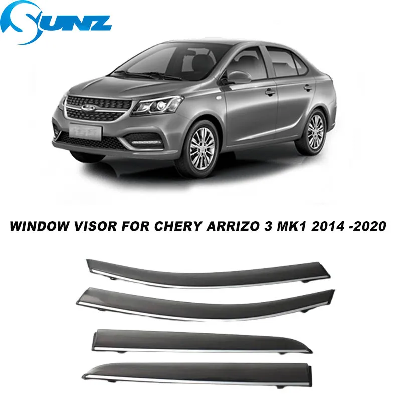 

Window Visor For Chery Arrizo 3 MK1 2014 2015 2016 2017 2018 2019 2020 Car Side Window Deflector Vent Visor Sun Wind Rain Shield