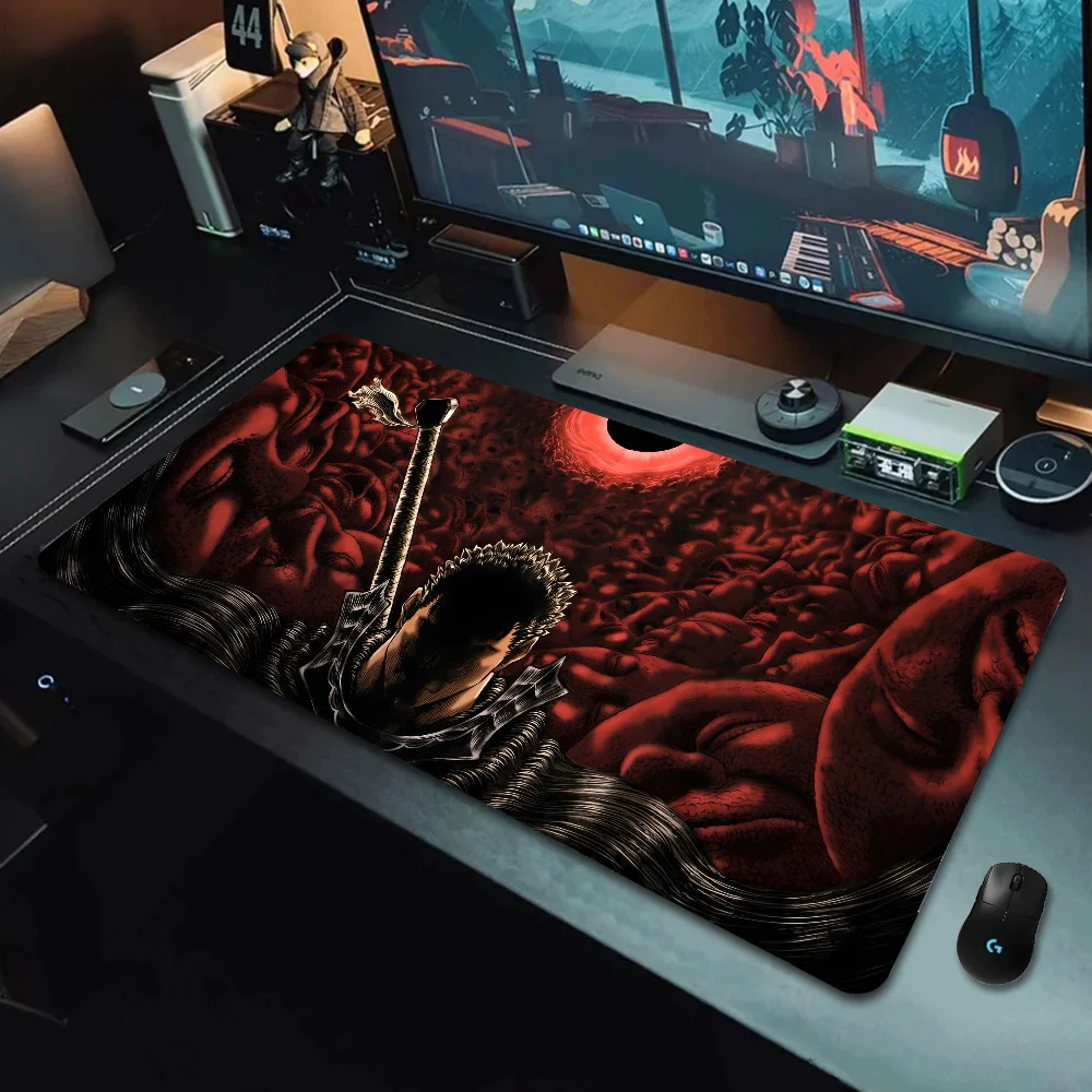 Anime Guts Sword In Berserk Mousepad Large Gaming Mouse Pad LockEdge Thickened Computer Keyboard Table Desk Mat