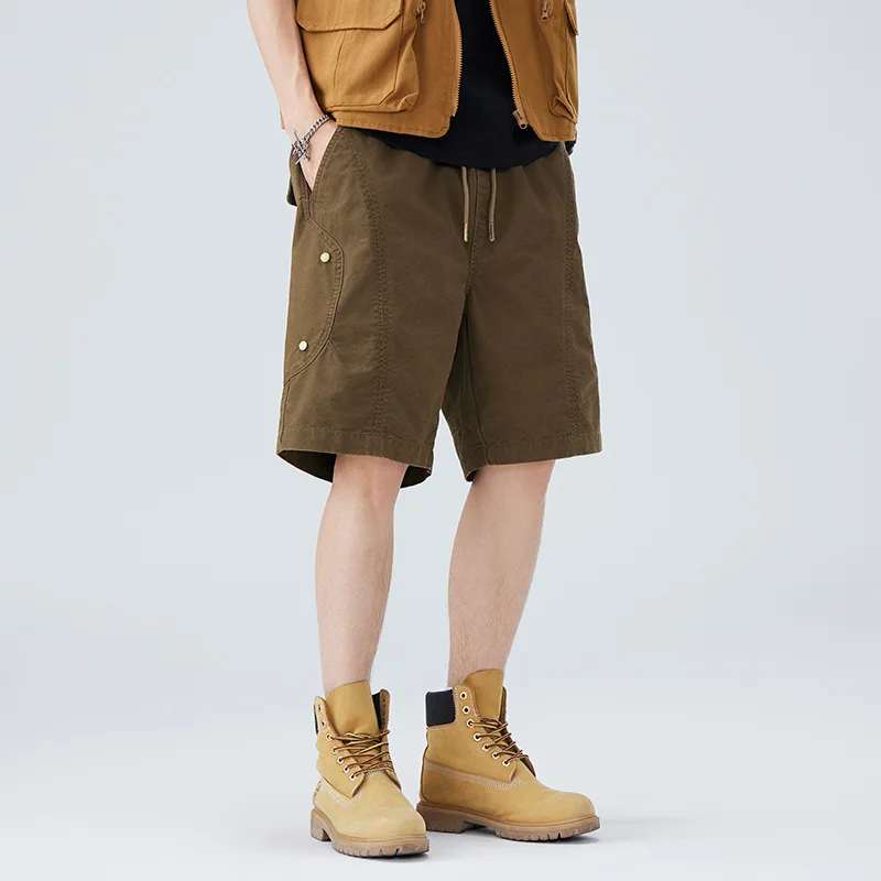 Men's Summer Loose Casual Comfortable Breathable Pure Cotton Short Pants Cargo Shorts Cityboy Plus Size Techwear Shorts
