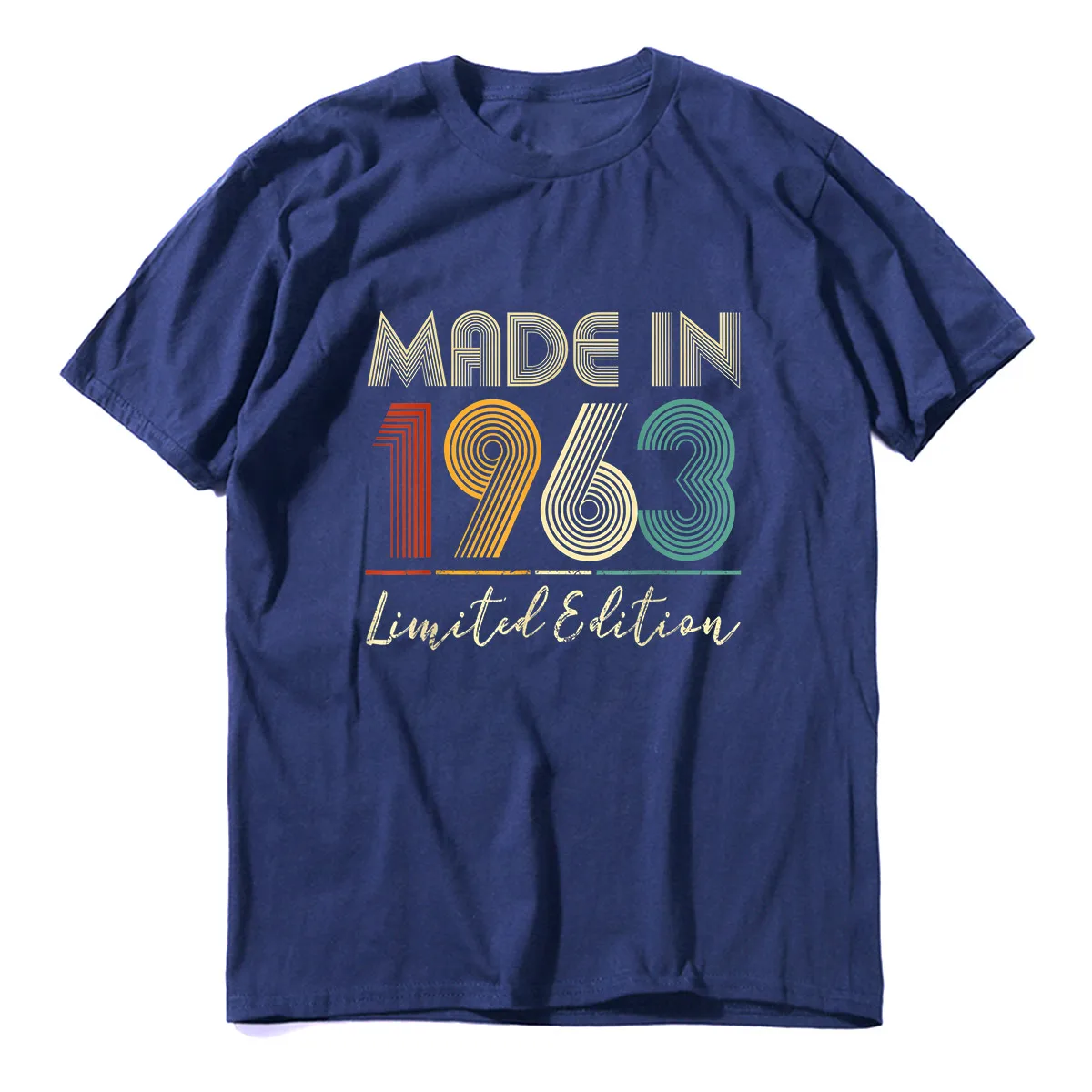 Unisex 100% Cotton Made In 1963 Limited Edition 60 Years Old 60th Birthday Men Clothing T-Shirt Casual Streetwear Vintage Tee