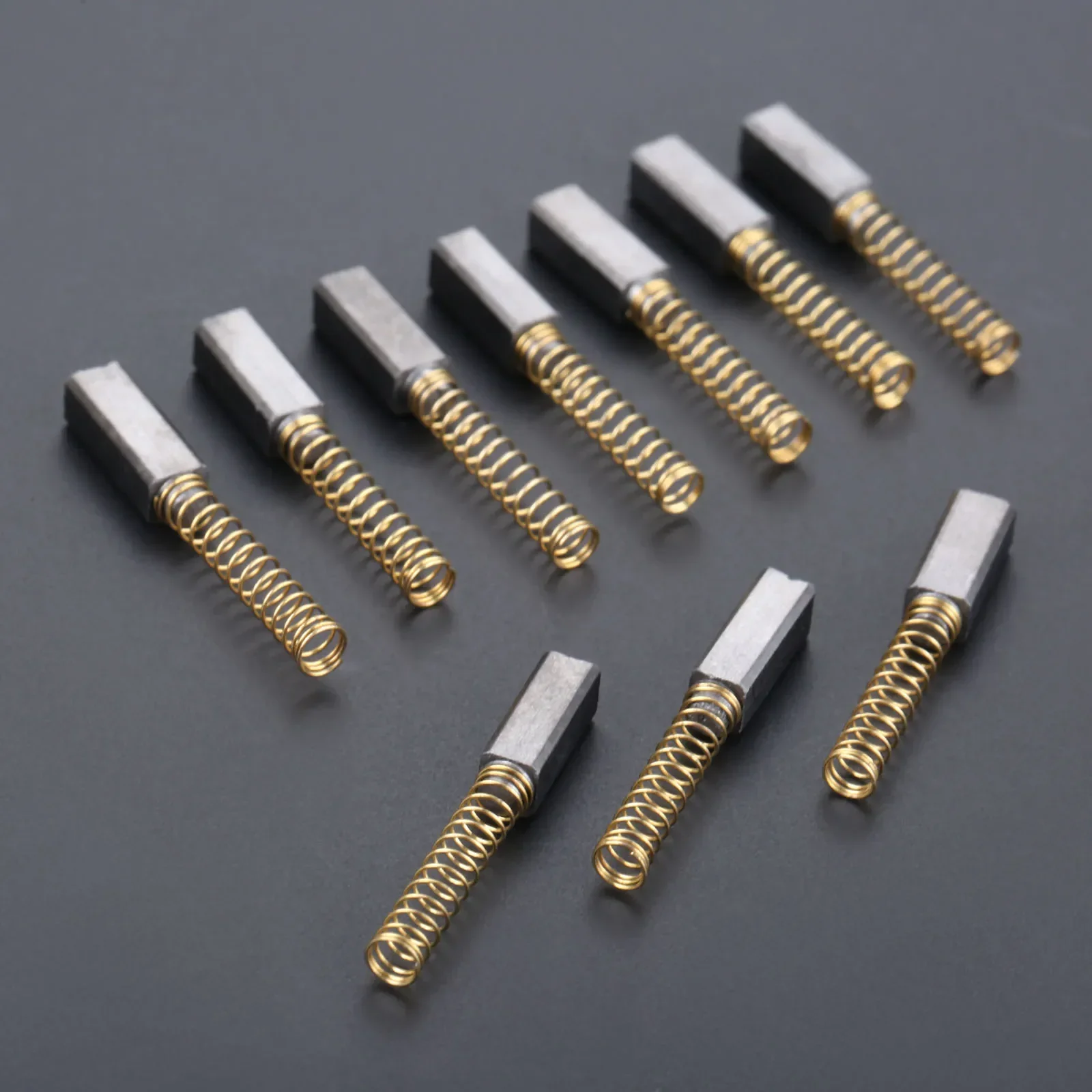 10 Pcs Graphite + Copper Wire Old Household Sewing Machine Carbon Motor Brushes for Singer Elna Kenmore 100W-180w Sewing Machine