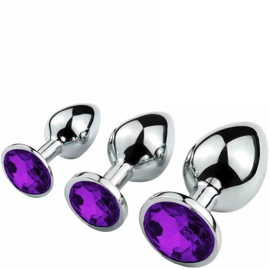 Luxury Stainless Steel Anal Butt Plug Set – Only 15 Now! Luxury Stainless Steel Anal Butt Plug Set – Only 15 Now!