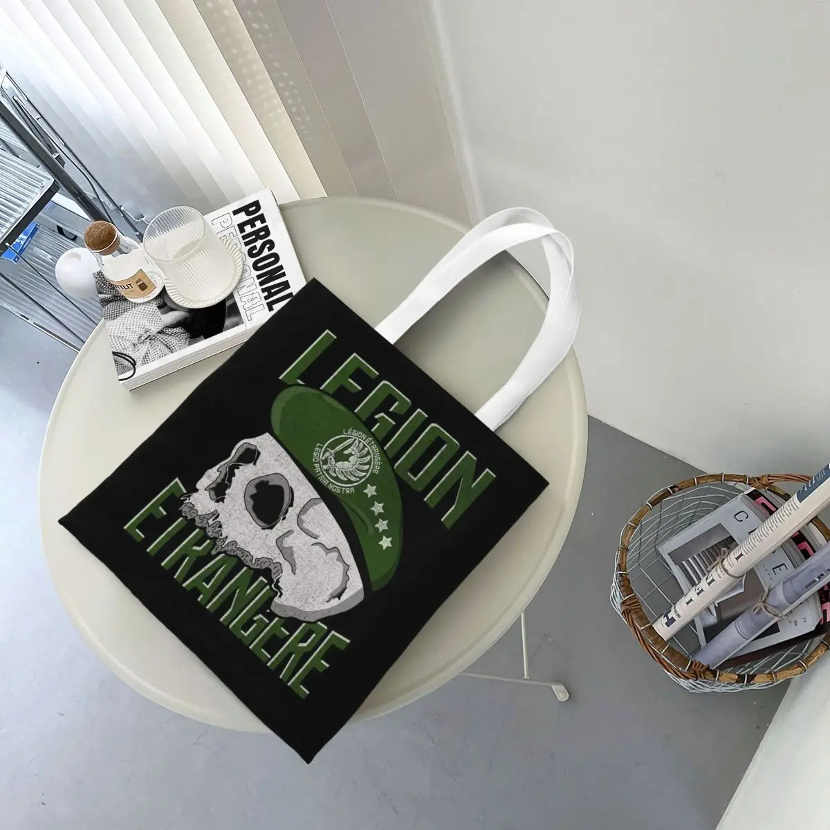 Legion Etrangere Foreign France Military Shopping Bags Folding Canvas The Tote Bag Women Shoulder Tote Travel Handbag