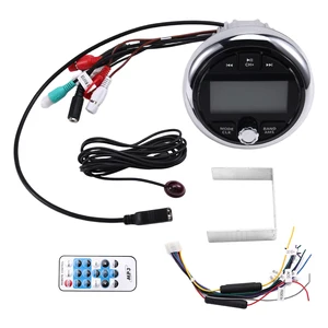 AASS-Motorboat Yacht Boat Radio For UTV ATV RZR MP3 Media Player Marine Radio Stereo Bluetooth AUX FM AM Receiver