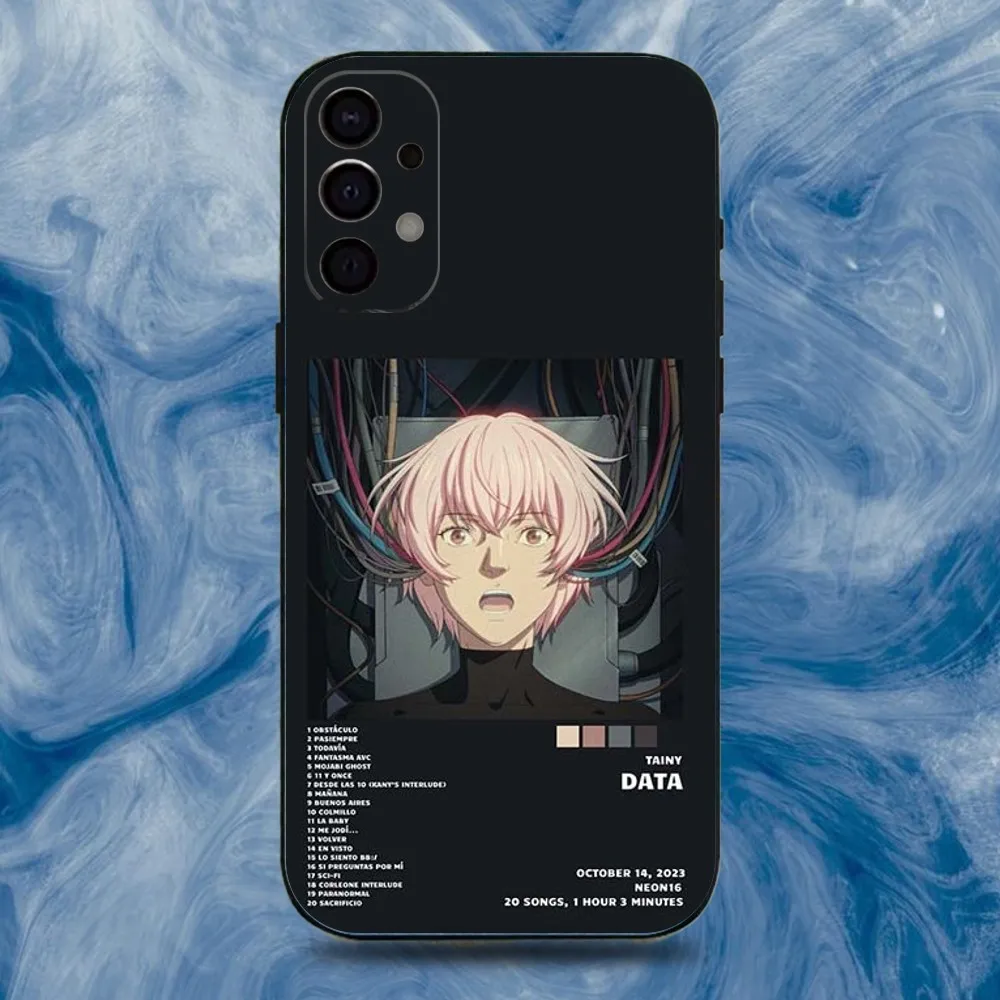 Funda de teléfono Tainy DATA Singer para Samsung S25,S24,S21,S22,S23,S30,Ultra,S20,Plus,Fe,Lite,Note,10,9,5G cubierta negra