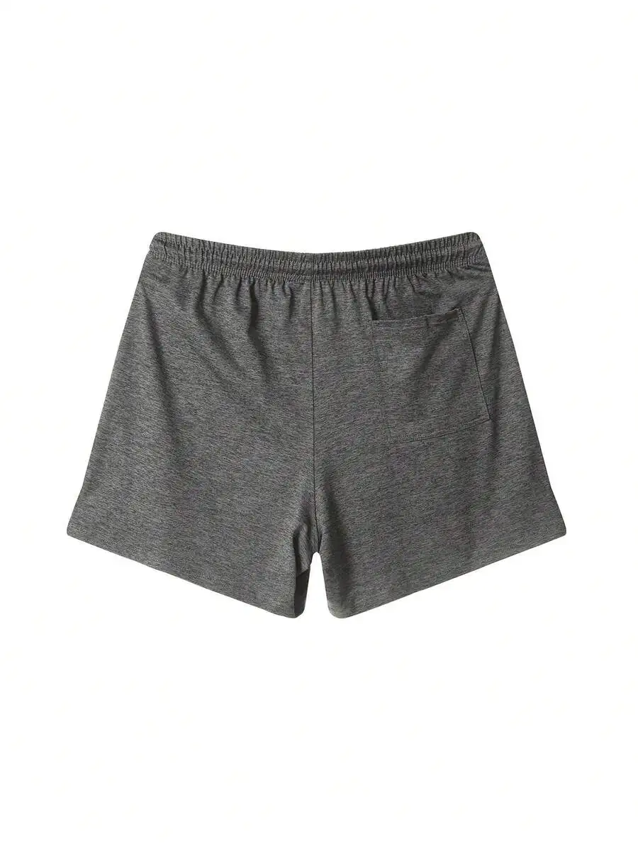 

Mens Heather Lounge Shorts 4 Inch Inseam Athletic Workout Running Sweatshorts With Pockets