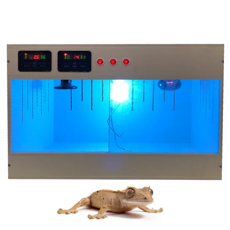 High-grade new PVC double temperature control box 100*50*50 cm for reptile pet breeding room