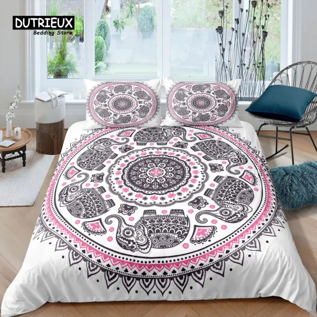 

Home Living Luxury 3D Elephant Bedding Set Comfortable Duvet Cover Set Pillowcase Bedding Set Queen and King EU/US/AU/UK Size