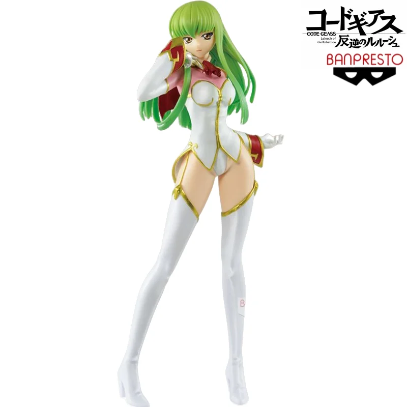

In Stock Original Banpresto Lelouch of The Rebellion C C A Woman In Combat Gear Anime Characters Statue Collectible Ornaments