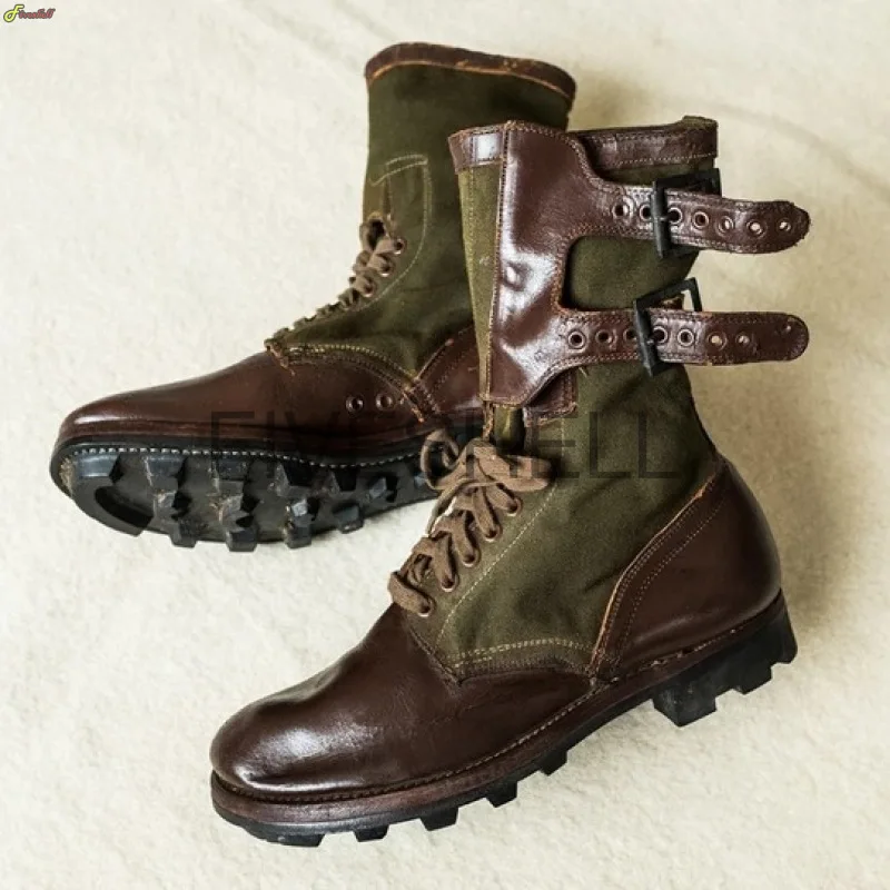 Middeleeuwse Steampunk Cosplay Laarzen Mannen Halloween Larp Piraat Pu Leren Schoenen Carnaval Feest Fancy Ridderlaarzen