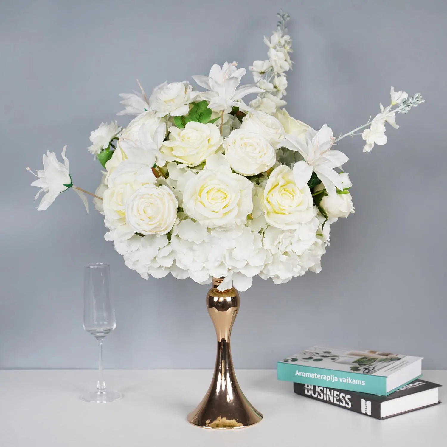 

Uflower Artificial flowers Ball Wreath Wedding Decoration Table Decor Floral Centerpiece Flower Arrangement Flower
