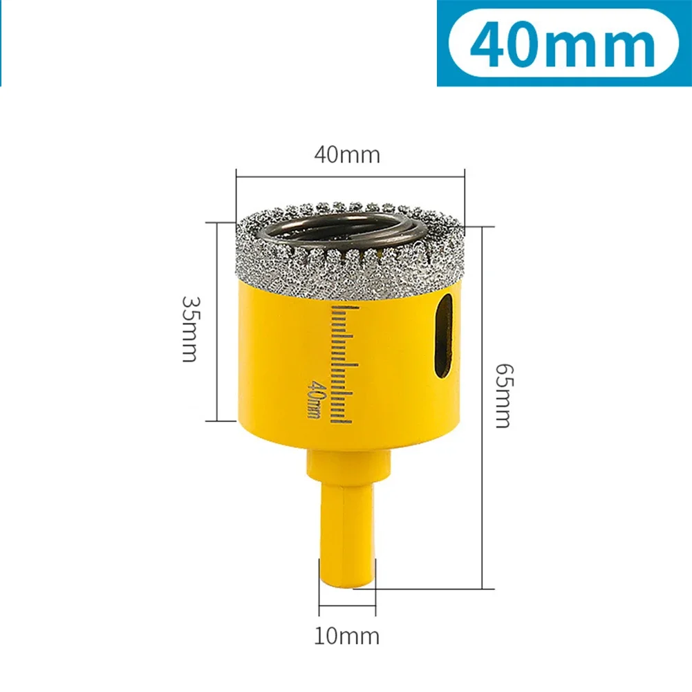 20-60mm Hole Saw Cutter Drilling Drill Bit Hole Opener Triangle Shank For Granite Tile Marble Concrete Diamond Drill Bit