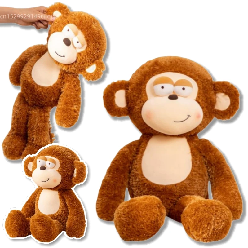 

Hot Cartoon Fun Sleepy Monkey Plush Doll Pillow Creative Heart Butt Animal Monkey Plush Toy Warm Hug Super Soft Home Decor
