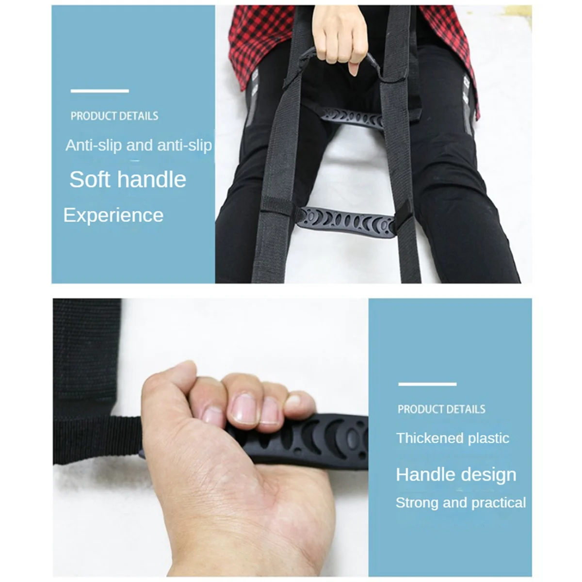 2025+ Bed Ladder Assist with Handle Strap Rope Ladder Helper for Elderly Injury Recovery Patient Bed Rail Assistance Devices