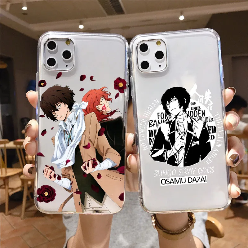 Japan anime bungou stray dogs Dazai Osamu Phone Cover Shell For iPhone 11 12 13 14 15 16 Pro MAX 16 Plus Fundas Coque