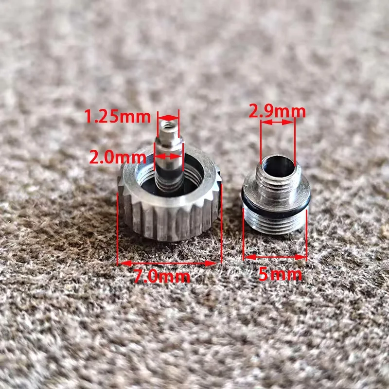 Watch Replacement Parts Watch Crown Head Timing Button For Rolex Water Ghost 316L Steel Watch Repair Accessories