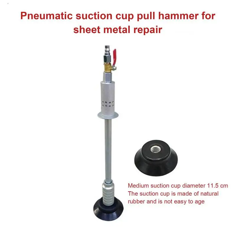 Car Air Pneumatic Dent Repair Puller Slide Hammer Kit Auto Dent Remover Metal Rubber with Suction Cup Car Body Repairing Tools